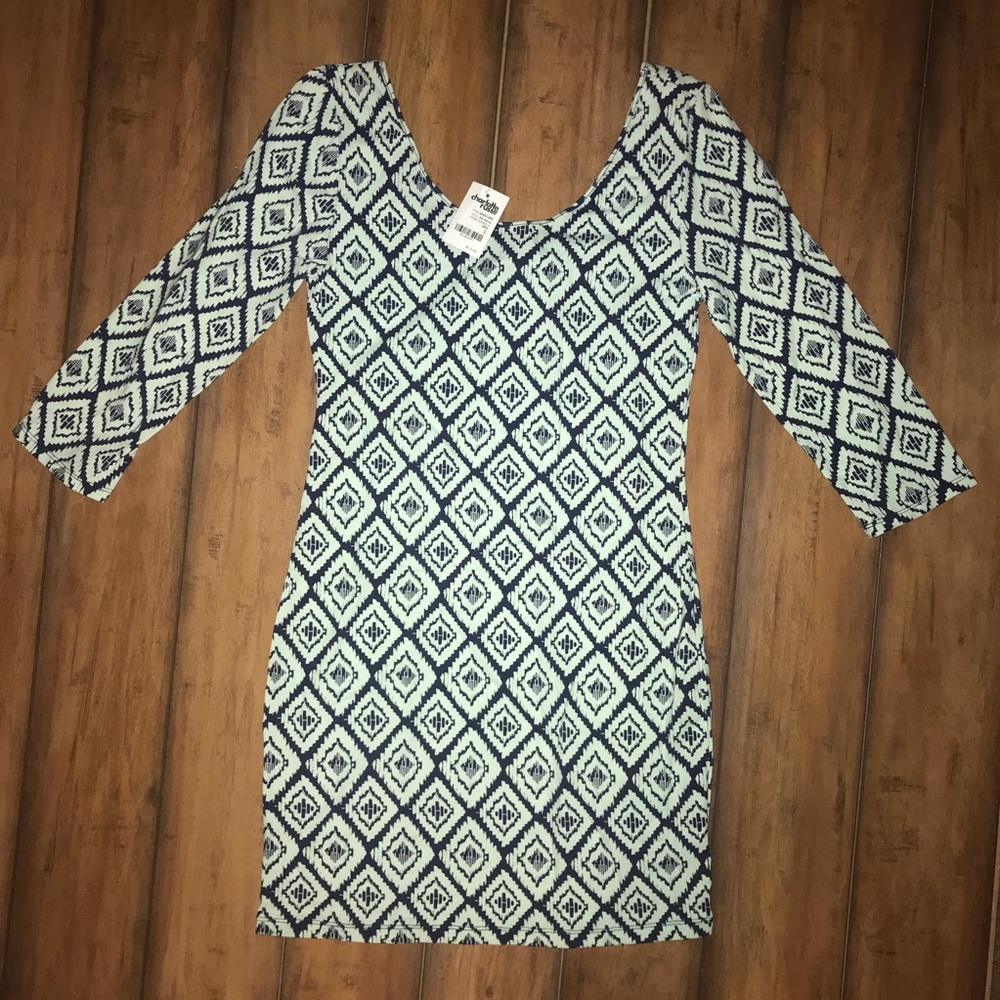 NWT Charlotte Russe Diamond Pattern Dress
